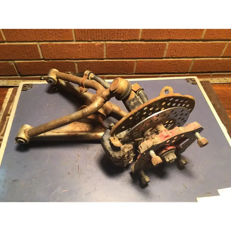 1991 HONDA TRX250X FRONT LEFT LOWER UPPER CONTROL A ARMS KNUCKLE HUB Caliper