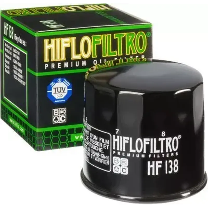 Hiflofiltro Oil Filter, Black  HF138