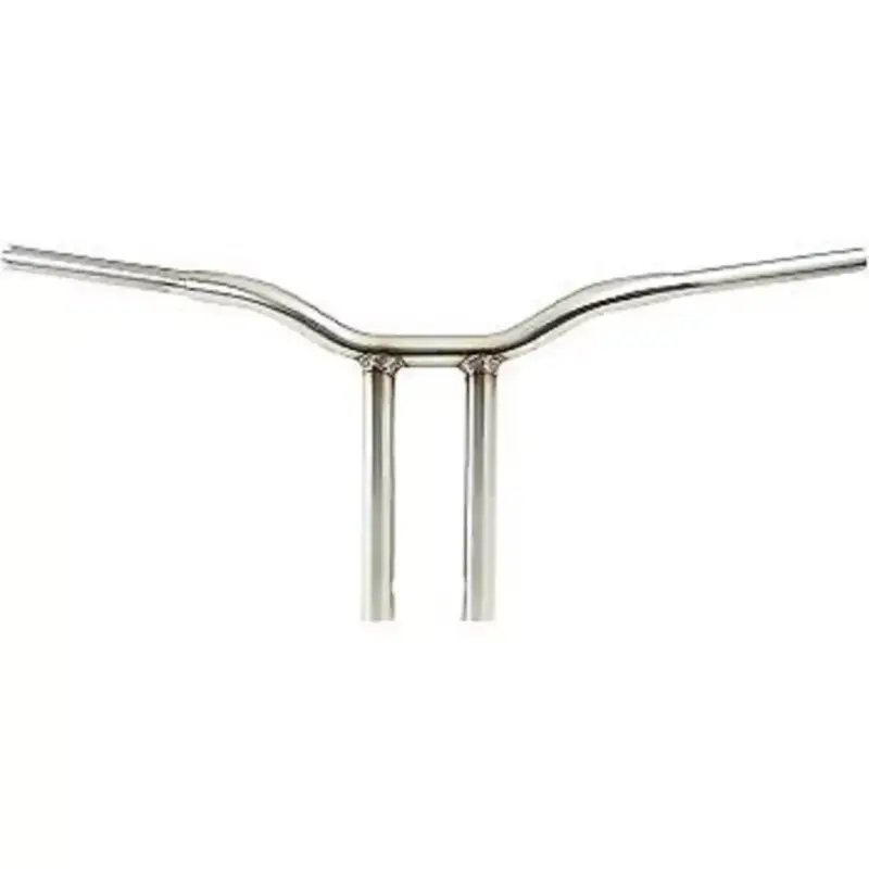 LA CHOPPERS Stainless 14" Kage Fighter Straight-Riser Handlebars