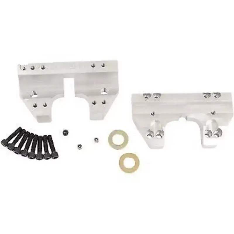 LA CHOPPERS LA-7420-04 Raw Top Clamp Set for 1-1/4" Handlebars