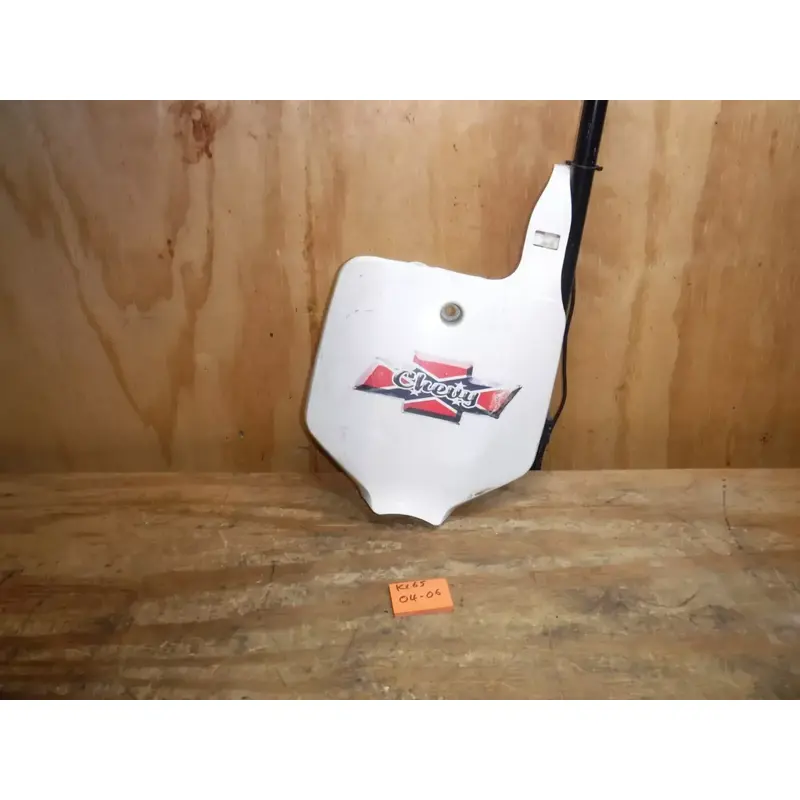 2004-2006 Kx65 (M16) Front Number Plate White