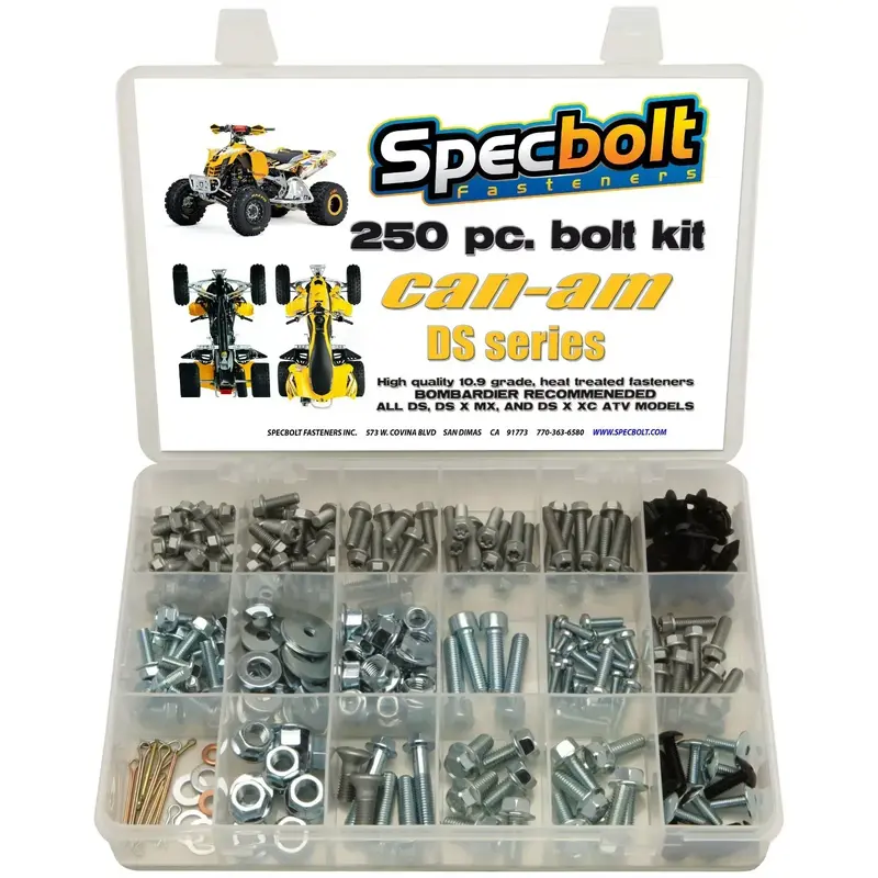 250pc Bolt kit CAN AM DS450 ATV DS-450 MX XC  X Plastic Panels Motor Bombardier