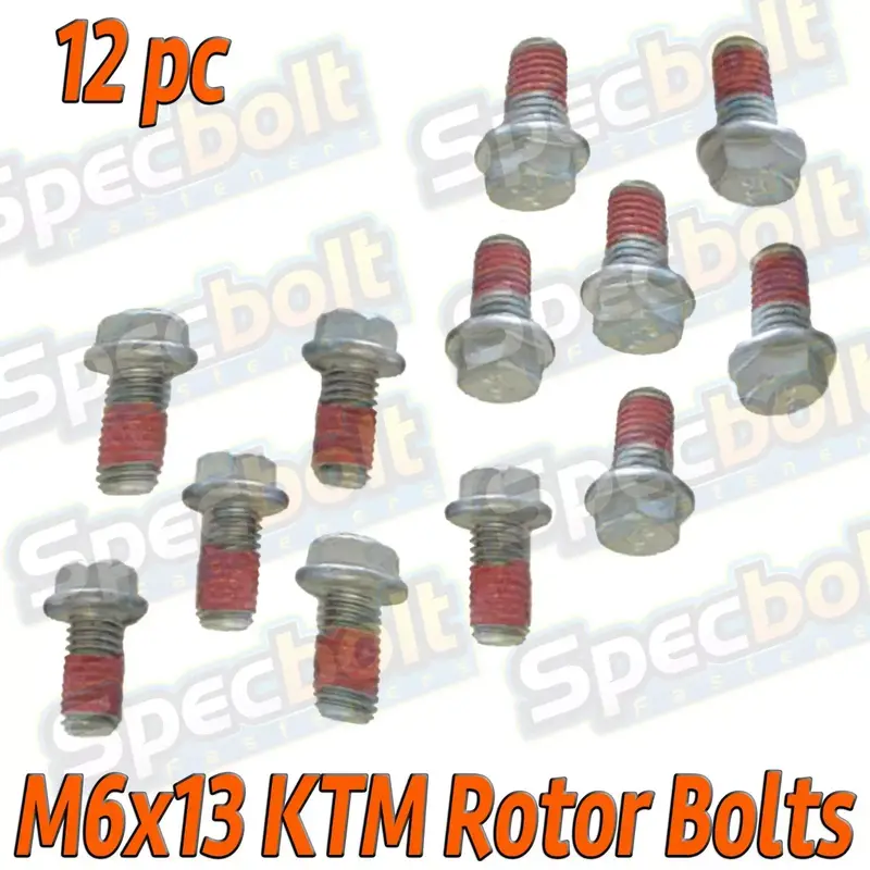BRAKE ROTOR BOLTS SET FITS KTM SX EXC 50 65 85 105 125 144 200 250 300 2 STROKE
