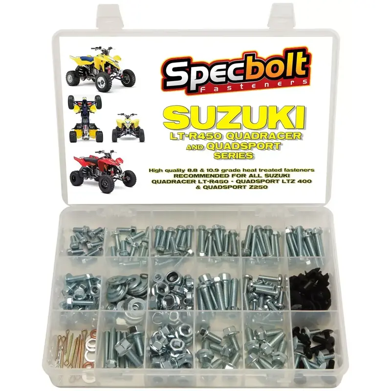 SUZUKI LTR450 BOLT KIT ATV KIT LT-R450 Z400 LT250 450  fender body bolt SPECBOLT
