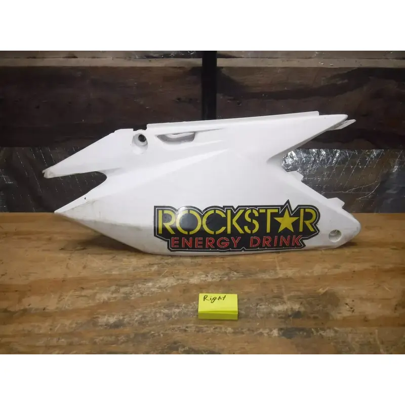 2002 Rm125 Right Side Rear Number Plate White