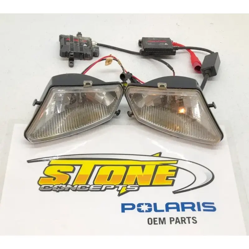 OEM POLARIS ATV SPORTSMAN EFI 500 LEFT RIGHT HEADLIGHTS FRONT HEAD LIGHTS XENTEC