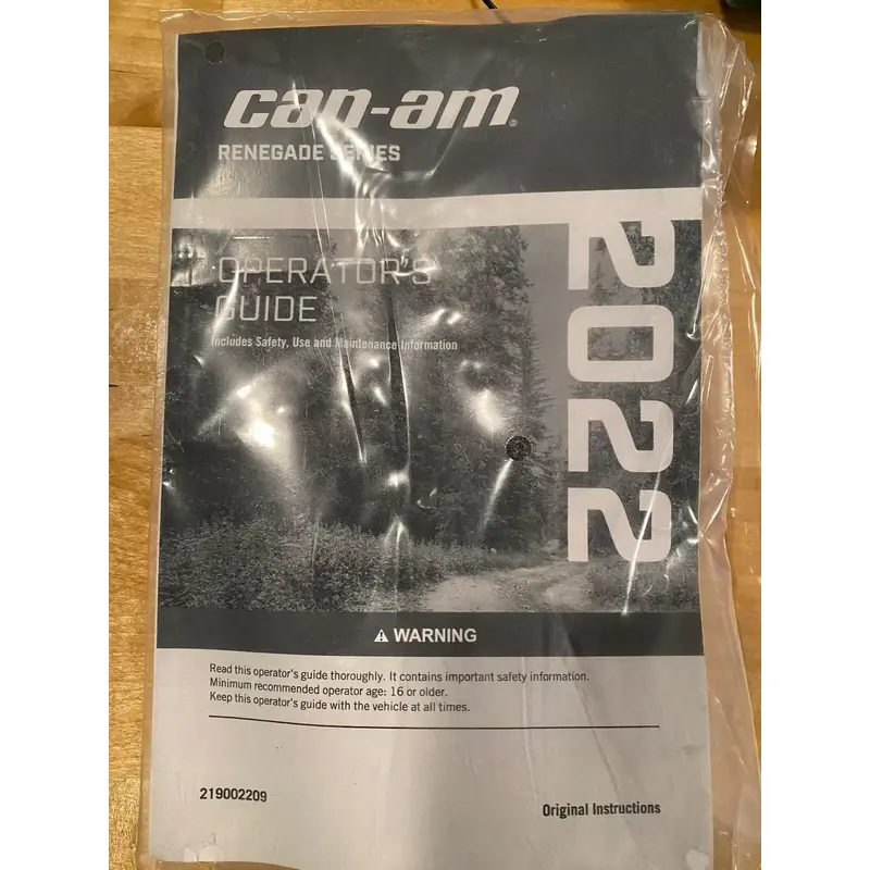 2022 CAN AM RENEGADE XXC 1000 OPERATORS GUIDE OWNER'S MANUAL BOOK STOCK OEM