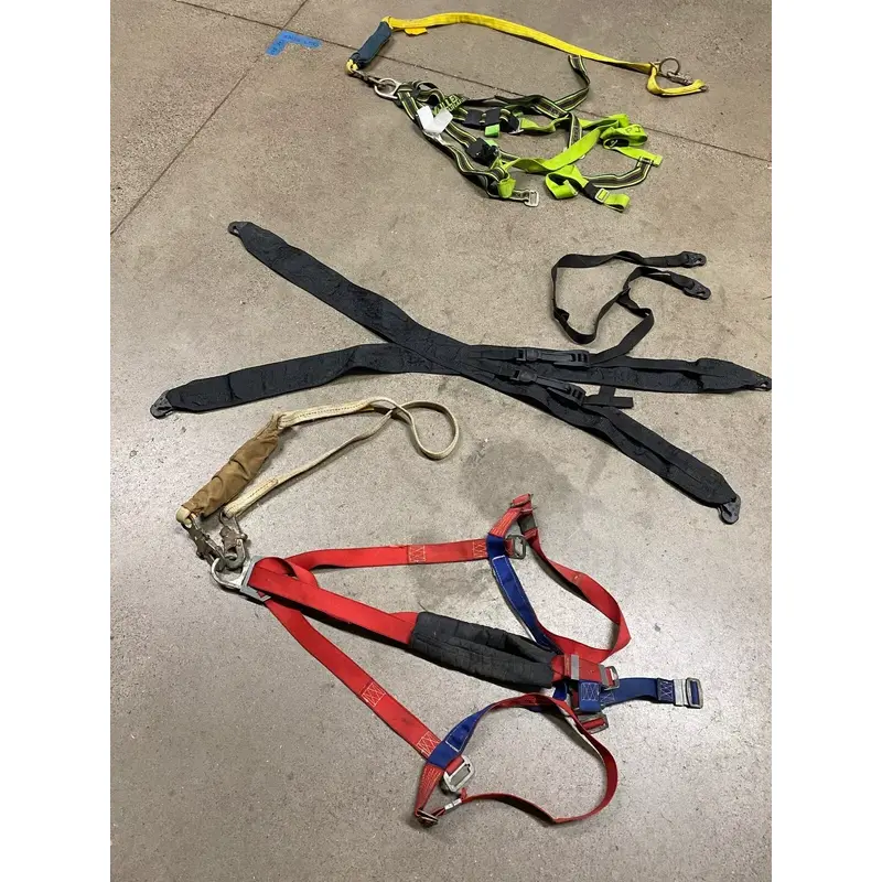 MILLER E650 BODY HARNESS 310LBS SALA DBI EX STOP LANYARD HARNESS SET LOT