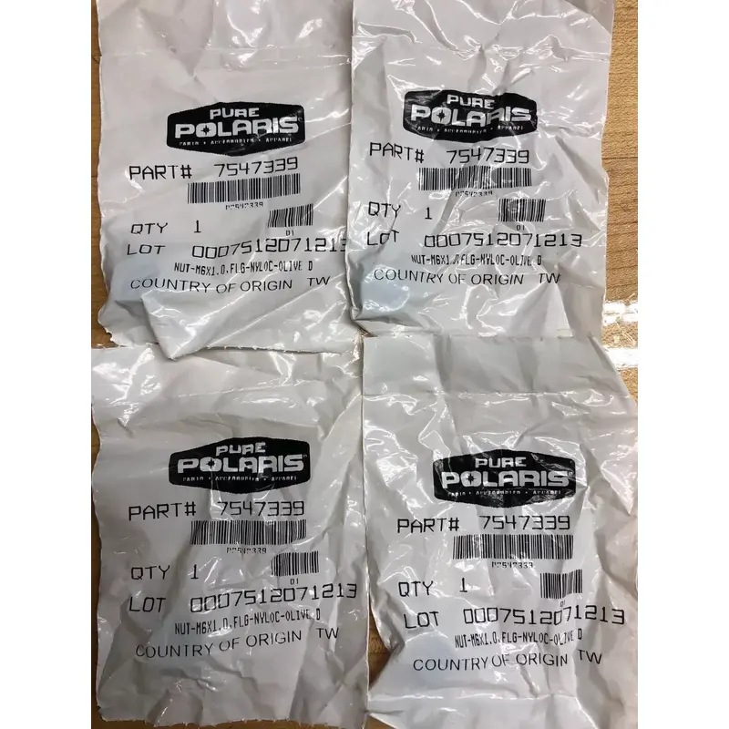 Polaris 7547339 Flange 4 Nylock Nut 2006-19 Outlaw Scrambler RZR Ranger 1000 900