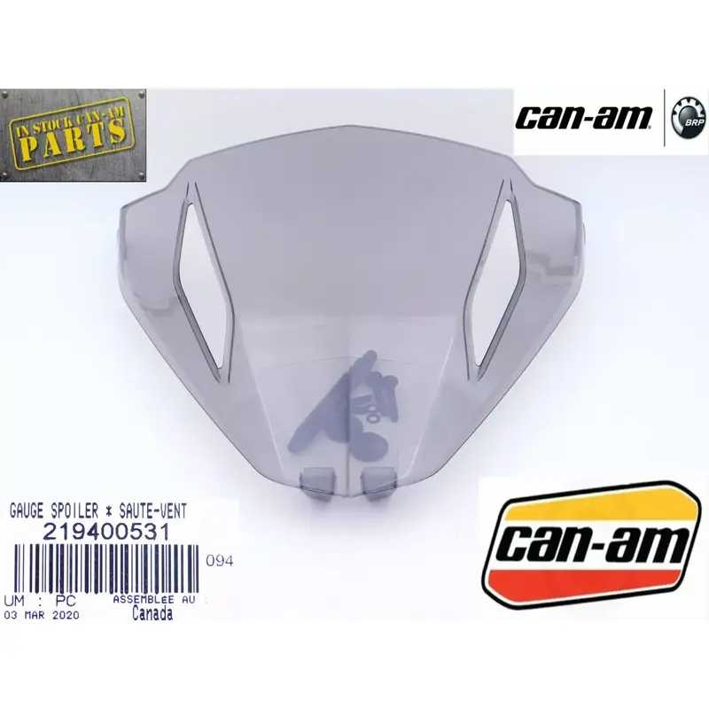 CAN-AM GAUGE SPOILER FOR SPYDER F3  F3-S  GENUINE OEM NEW 219400531