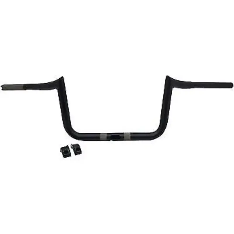 LA CHOPPERS Matte Black 1-1/4" Hefty Prime 10" Ape Hanger Handlebars
