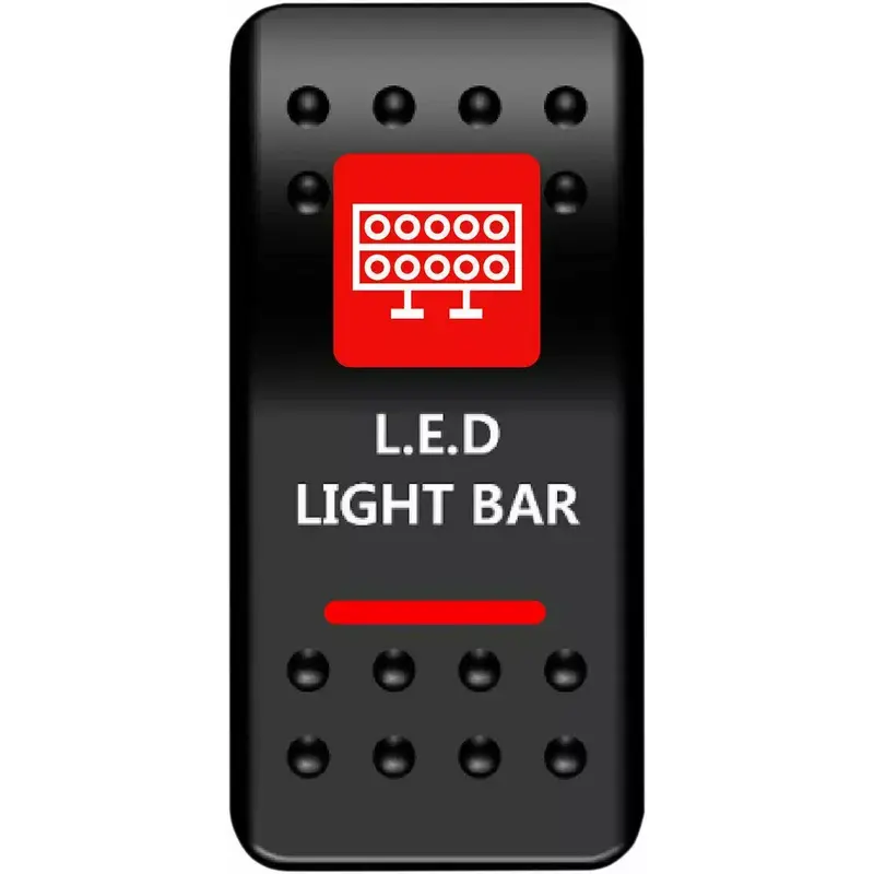 Moose Utility Division UTV SXS LED OFFROAD Rocker Switch Red Lightbar 2106-0446