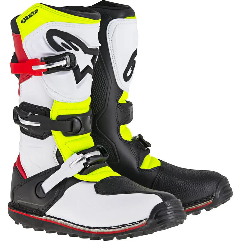 Tech T Boots White/Red/Yellow/Black Sz 09