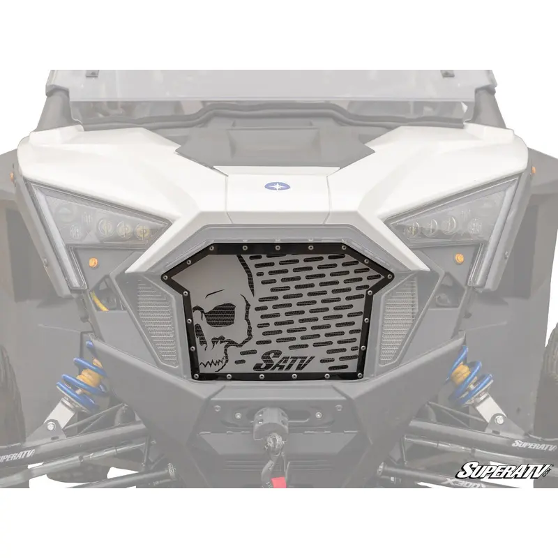 SuperATV Polaris RZR PRO XP Skull Style Front Grille Insert