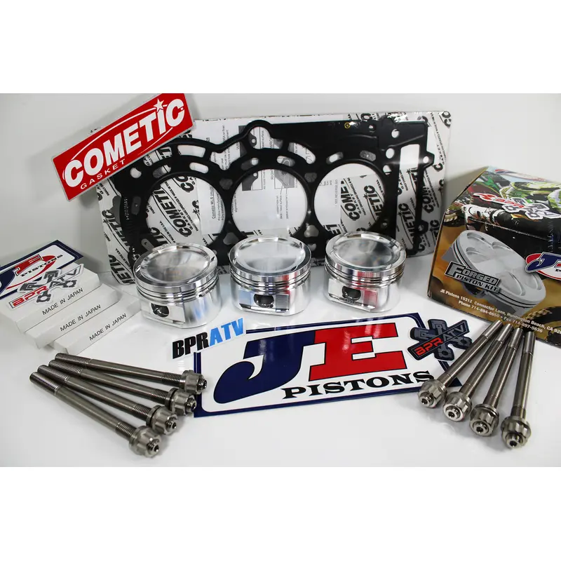 Maverick X3 Turbo JE Piston Kit Stock Bore 9.5:1 Cometic Titanium Head Stud Kit