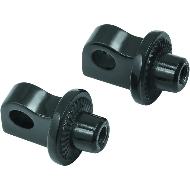 Kuryakyn Splined Peg Adapter Harley-Davidson Male Mount Black