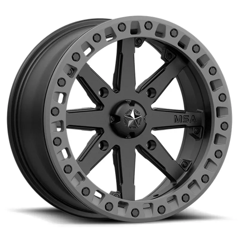 MA031 14X7 4X110 S-BLK M-GRY RING 00MM