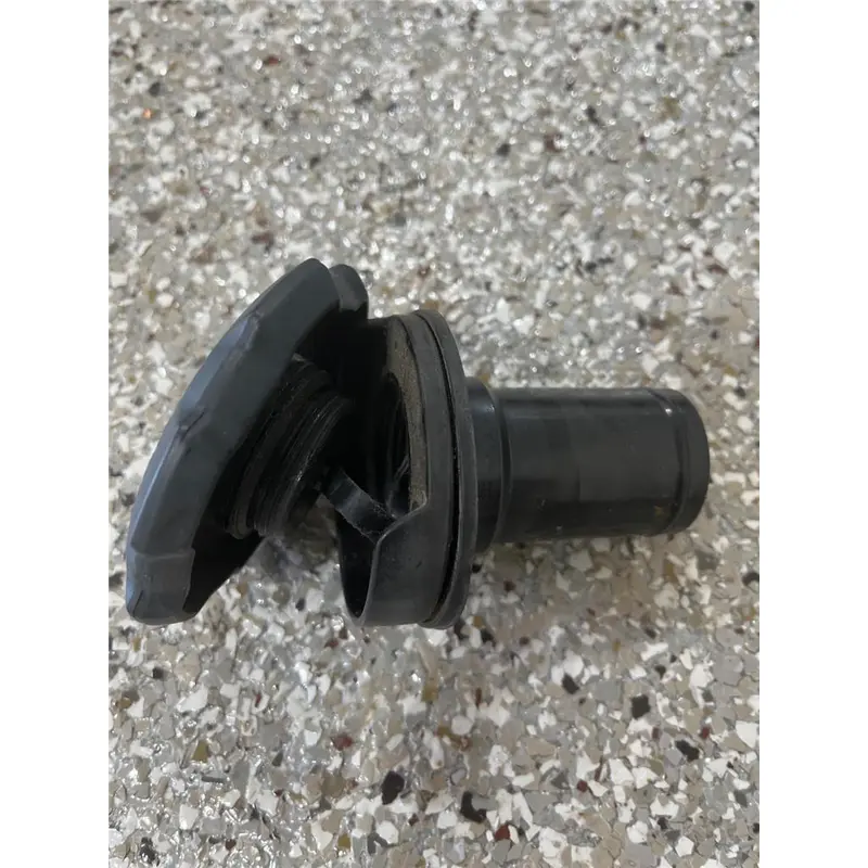 Marine Boat Gas Fuel Filler Neck Base and Cap Assy Black Bayliner