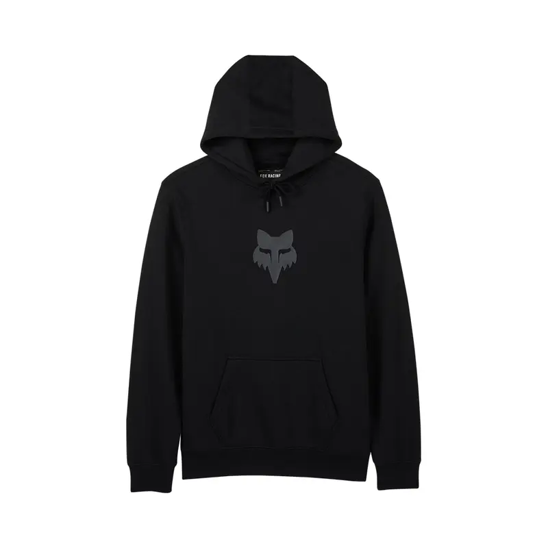 FOX HEAD FLEECE PULLOVER HOODY [BLACK/BLACK]