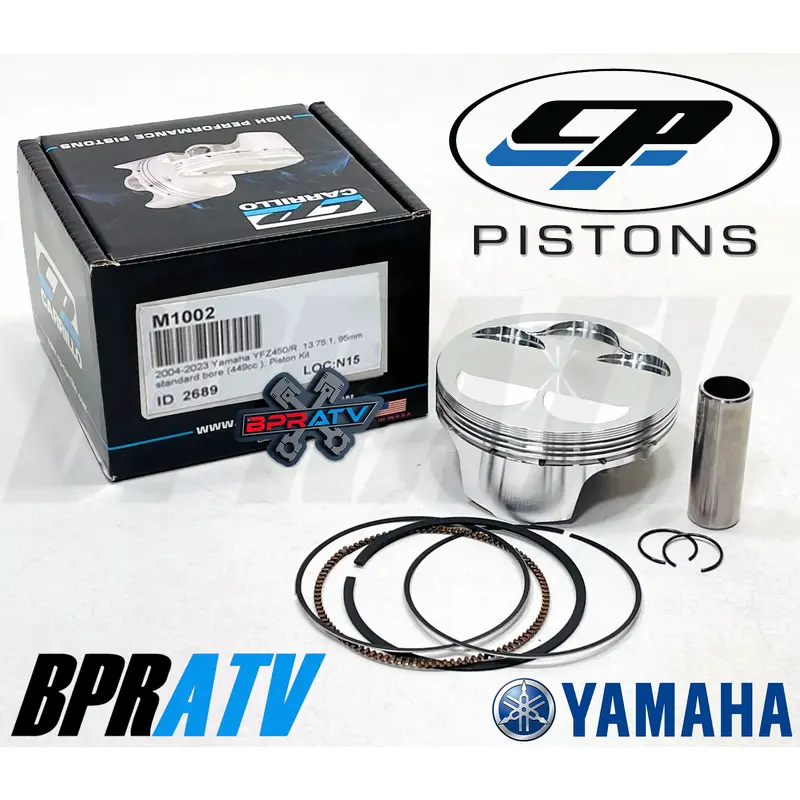 YFZ450 YFZ 450 YFZ450R 95mm 13.75:1 CP Stock Standard Bore RACE GAS Piston Rings