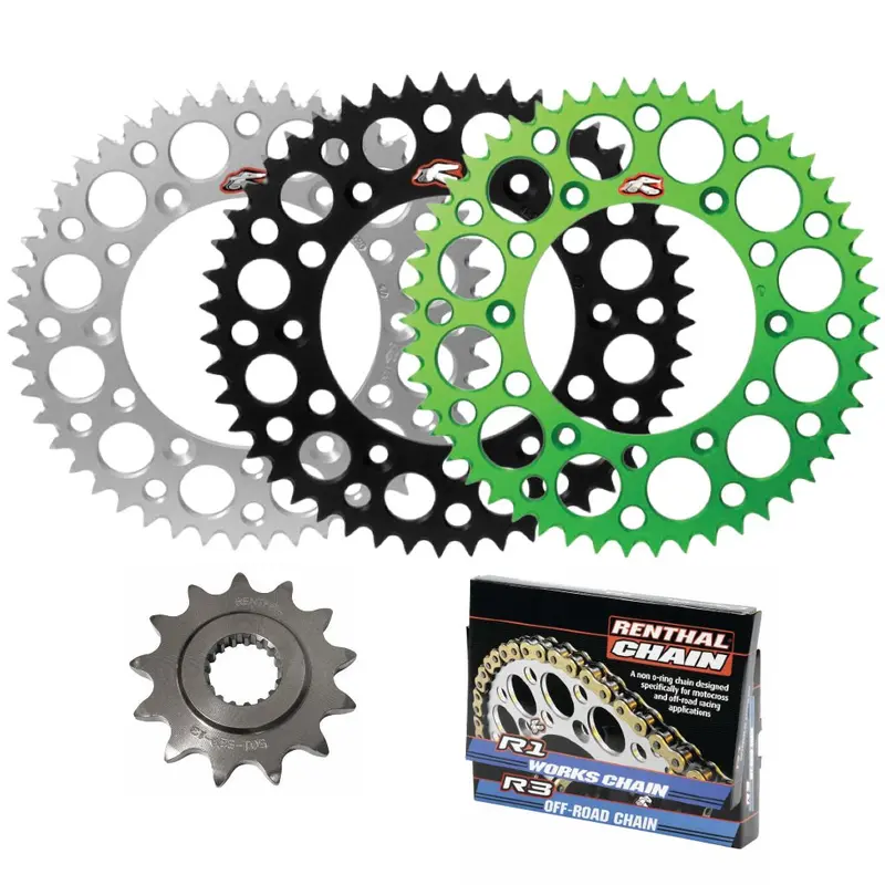 Renthal Chain & Ultralight Sprocket Kit Kawasaki KX250F '04-05