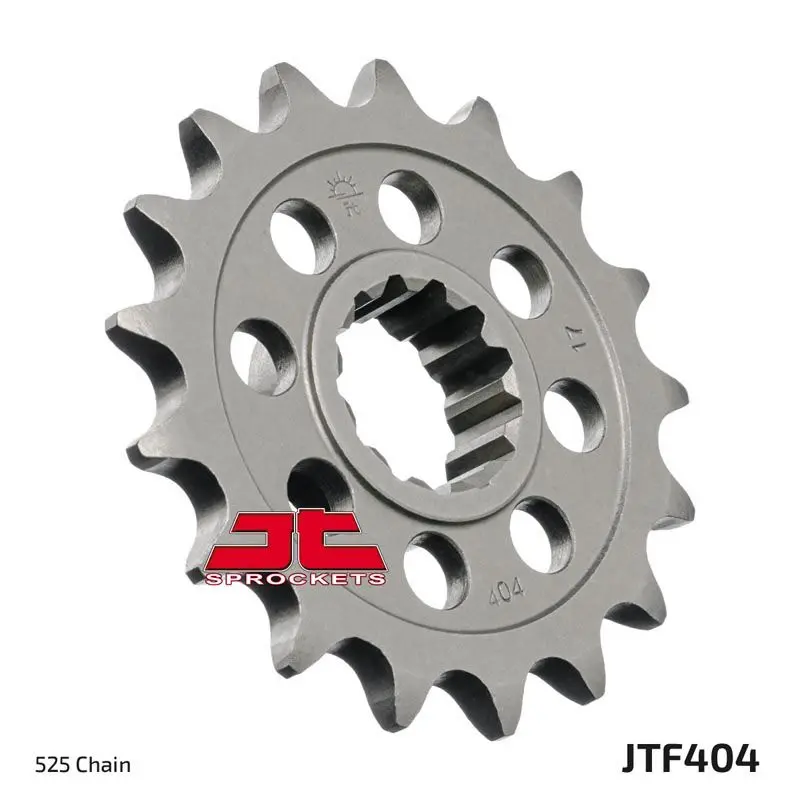 JT Sprockets Front OEM Type Rubber Cushioned Sprocket 17 Tooth 17T 525 Chain