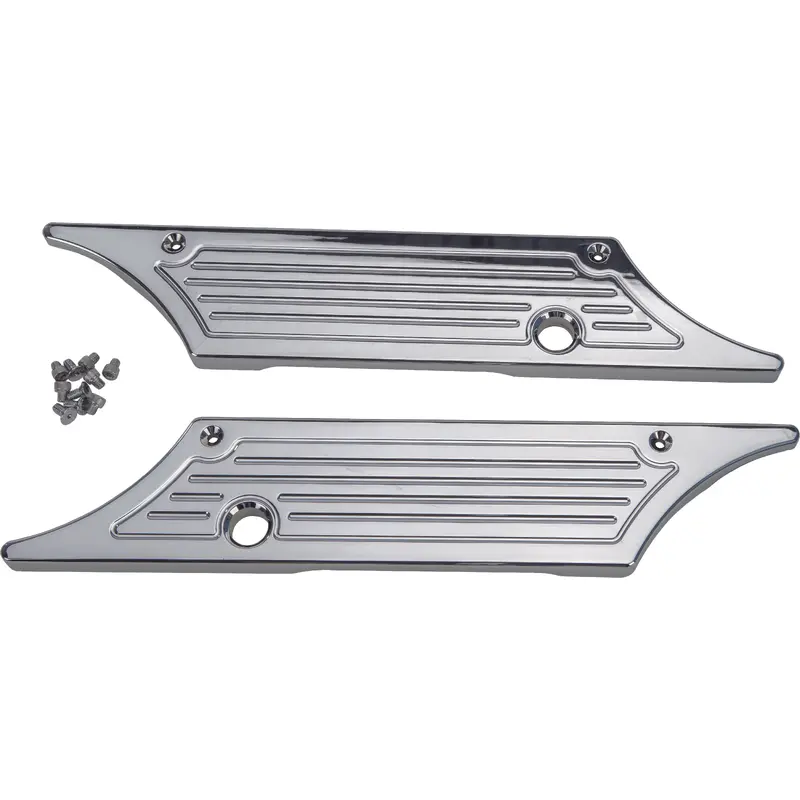 PRO ONE SADDLE BAG LATCH COVERS 93-13 MILLED CHR 104720
