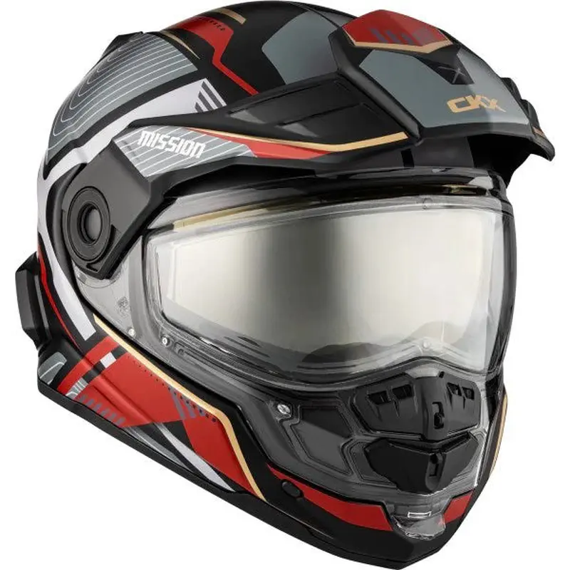 Casque Intgral de Motoneige Visire lectrique AMS Mission Verve