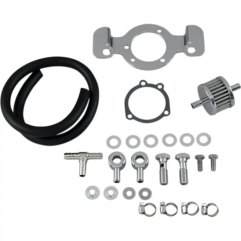 DRAG SPECIALTIES Crankcase Breather with Support Bracket Kit - Sportster 120087-BC514