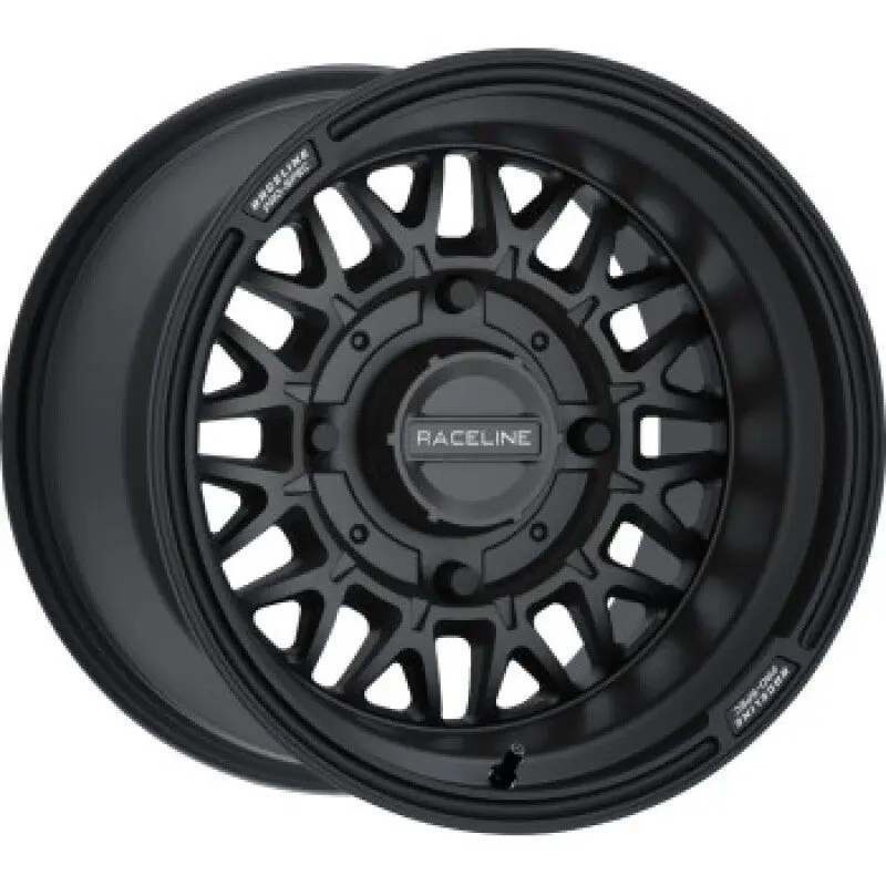 Raceline A13B Omega 14x7in/4x156 BP / 10mm Offset /132.5mm Bore - Satin Black Wheel