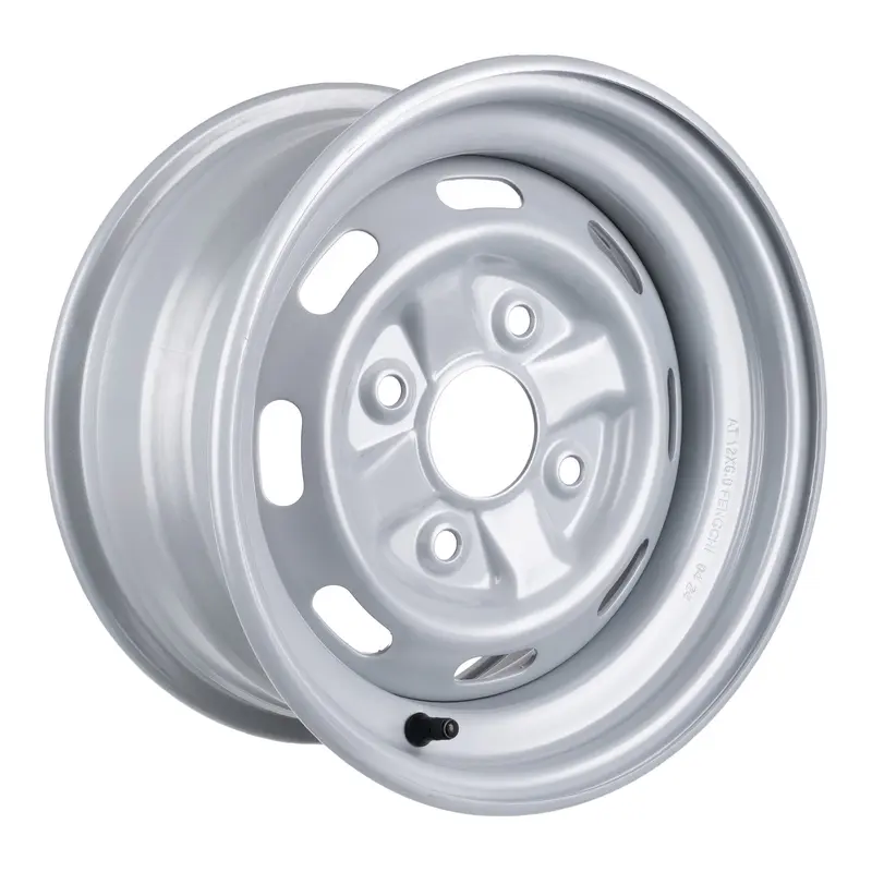 Whites ATV/UTV Steel Rim 12x6 Honda Front 4/110 +25 - Silver