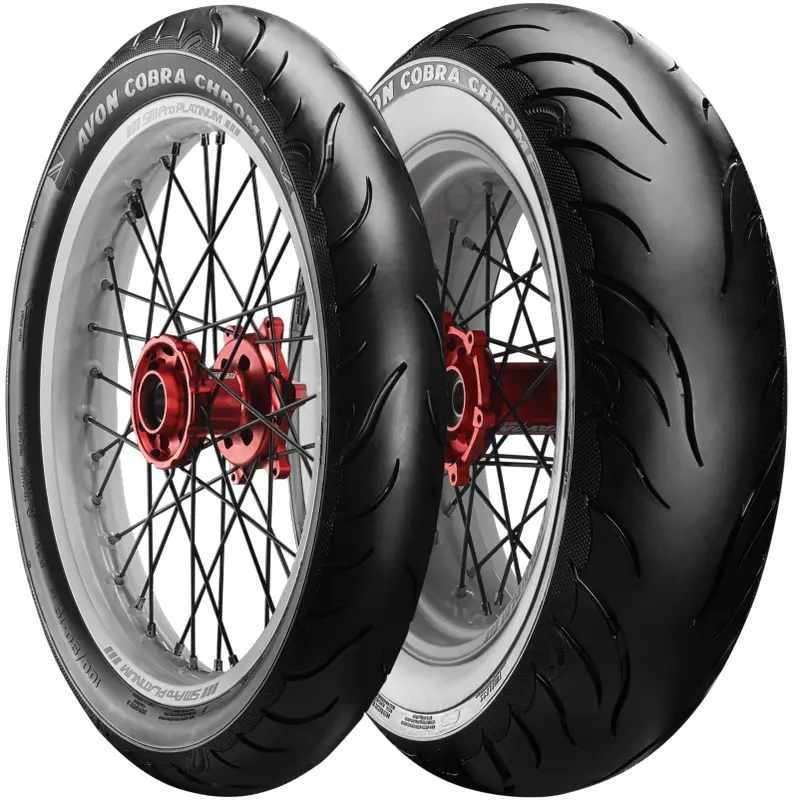 Avon  COBRA CHROME TYRES - 1 SET -