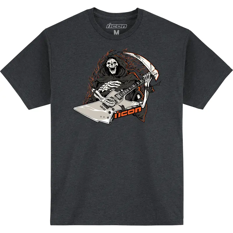 ICON Grim Shredder* T-Shirt - Heather Charcoal - Small 3030-24349