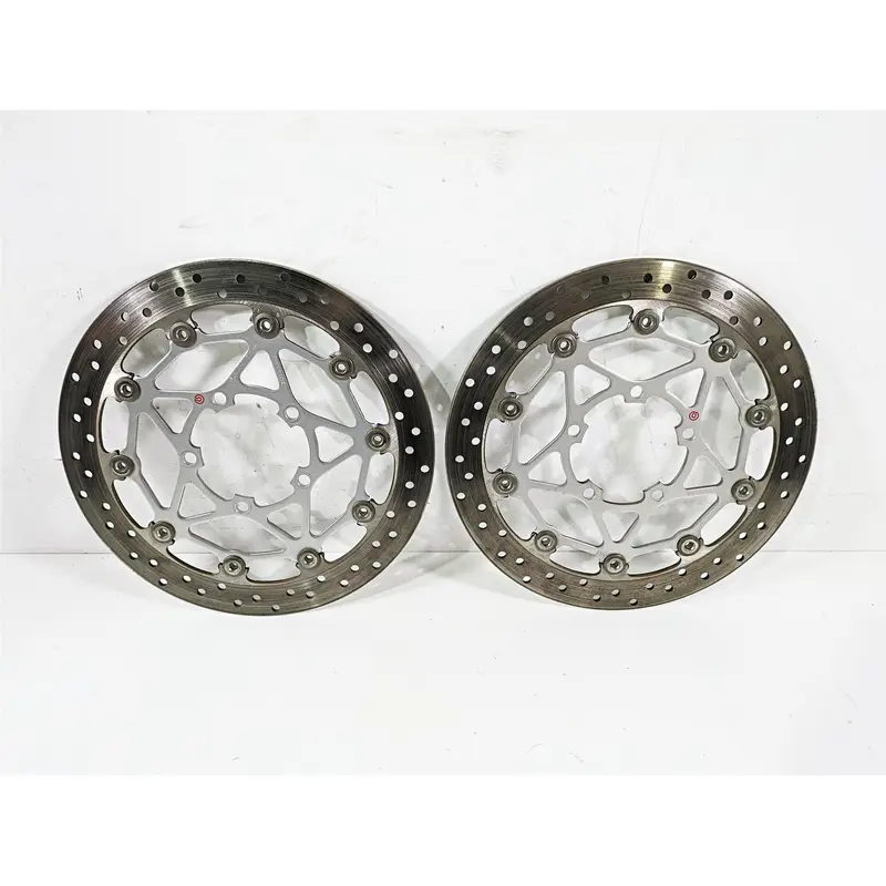 2023 Triumph Street Triple 765 RS Brembo Front Brake Rotor Disc Set 2k T2022080
