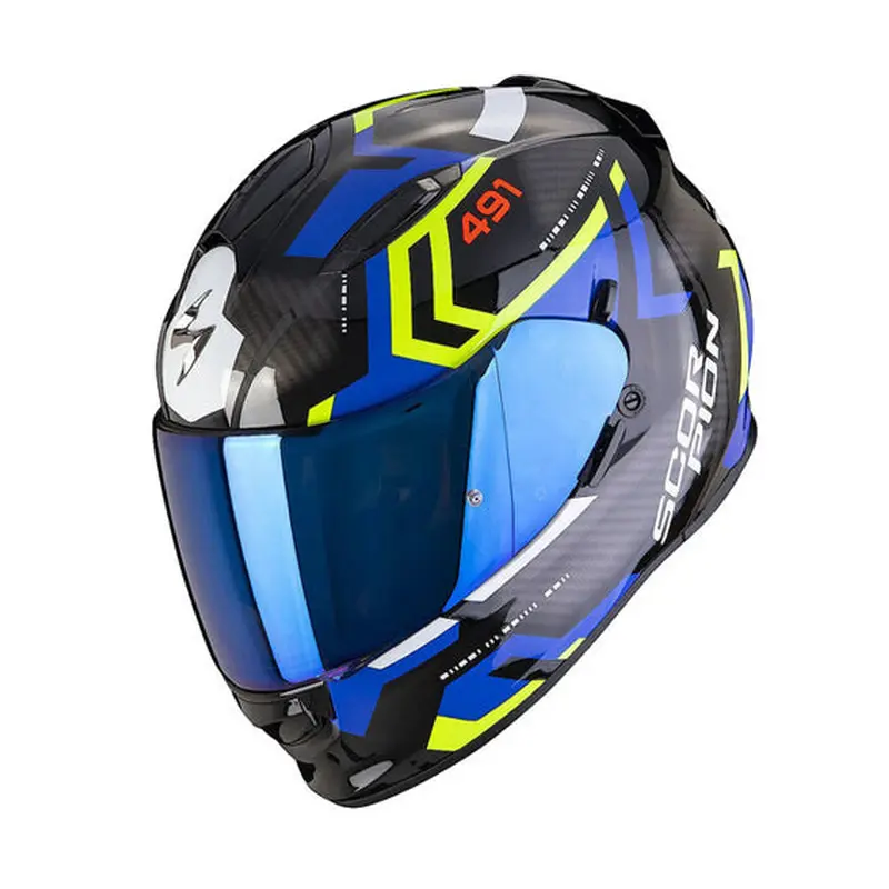 Scorpion EXO-491 SPIN - Black/Blue/Neon Yellow