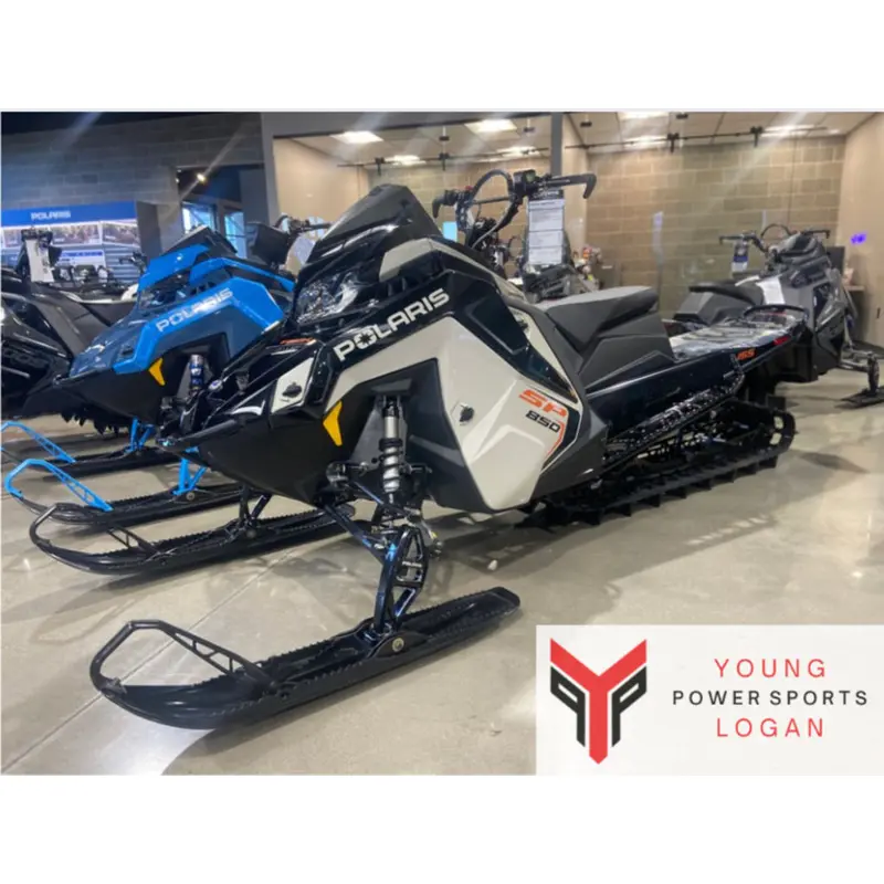 New 2025 Polaris 850 RMK SP 155 Mirage Gray / Gloss Black
