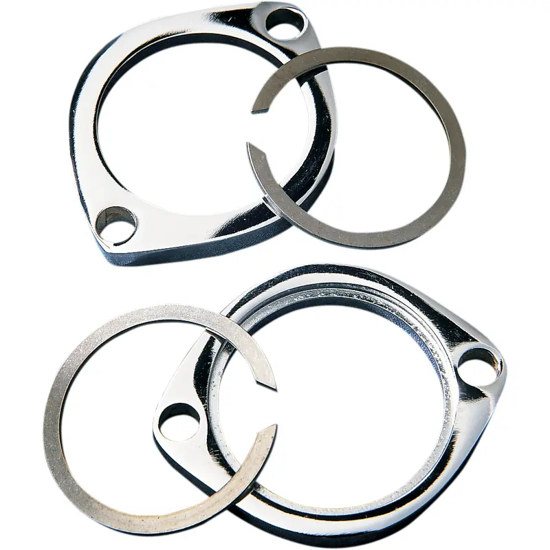 DRAG SPECIALTIES Exhaust Flange Kit - Chrome 74545