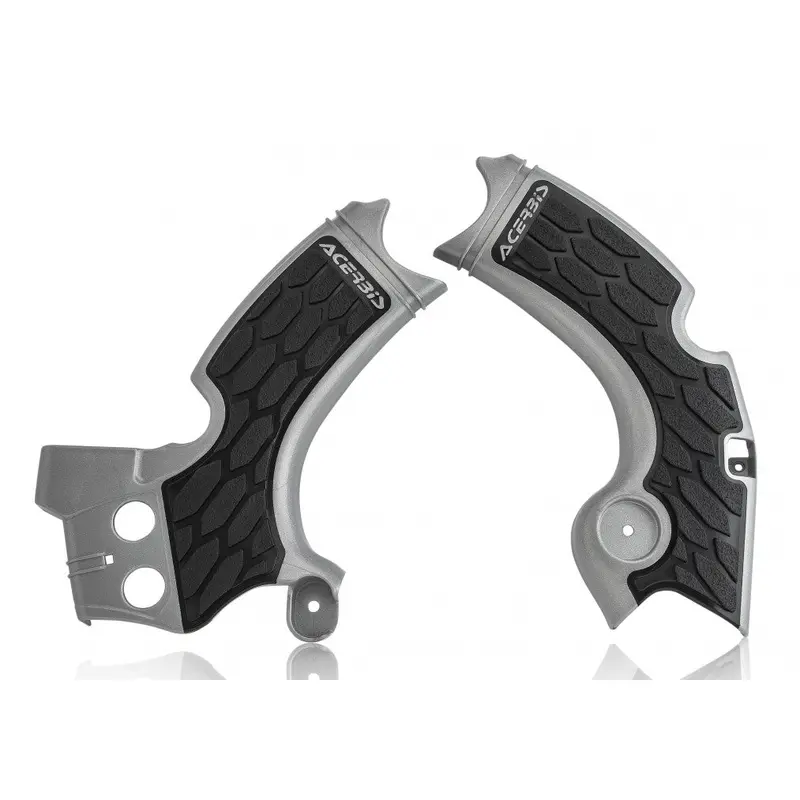 ACERBIS X-GRIP FRAME GUARD SILVER/BLACK 2657591015