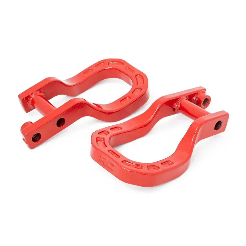 Tow Hooks | Forged | Red | Chevy Silverado 1500 2WD/4WD (2019-2025 & Classic) | RS132