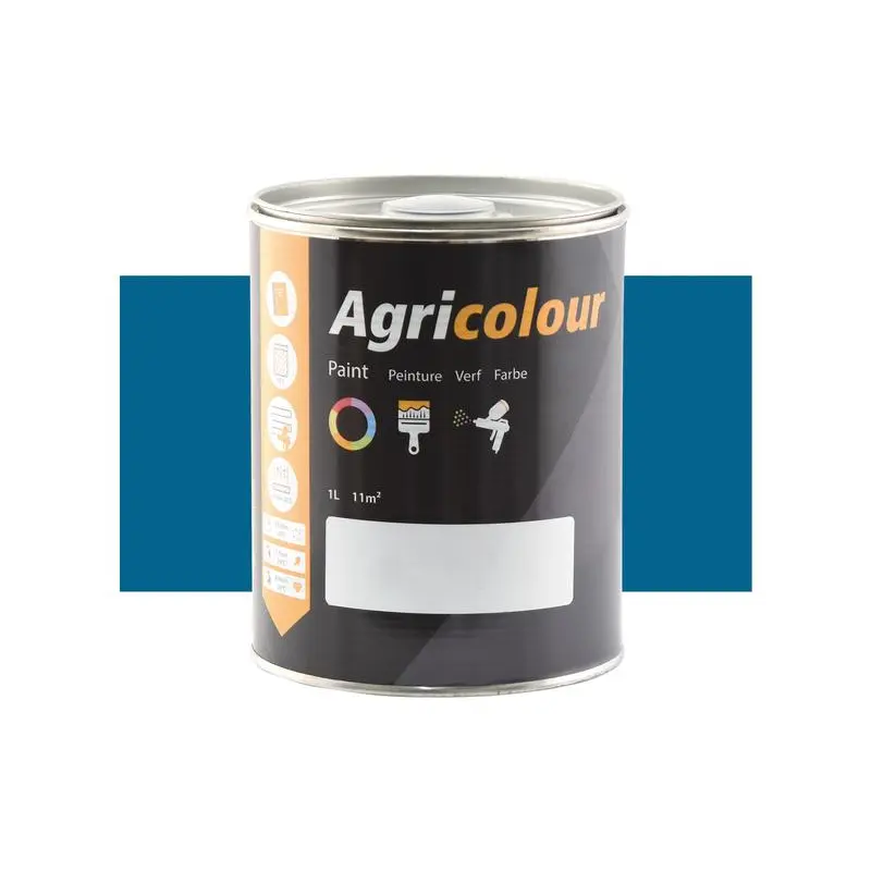 Agricolour - Signal Blue Gloss Paint 1L Tin - Sparex Part No. S.85005