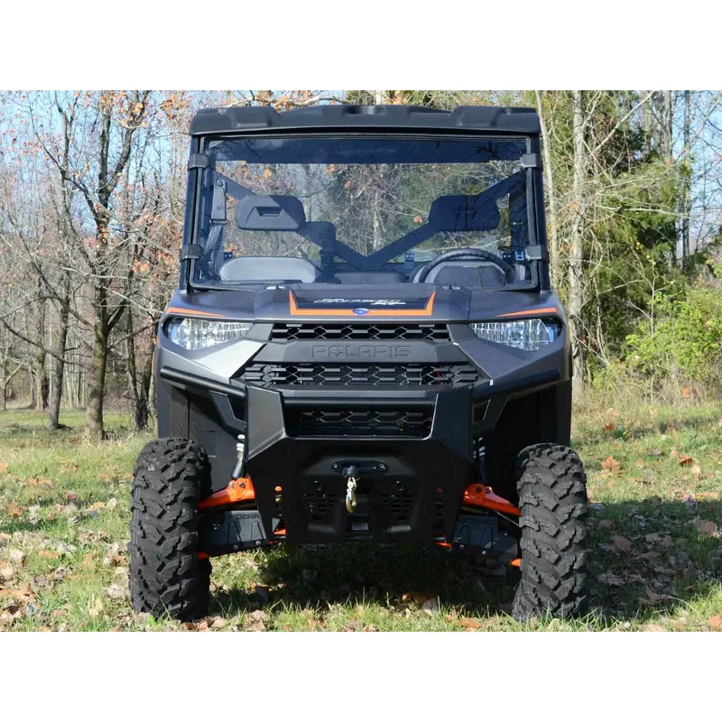SuperATV Scratch Resistant Full Windshield for Polaris Ranger XP 570 (2015-16)