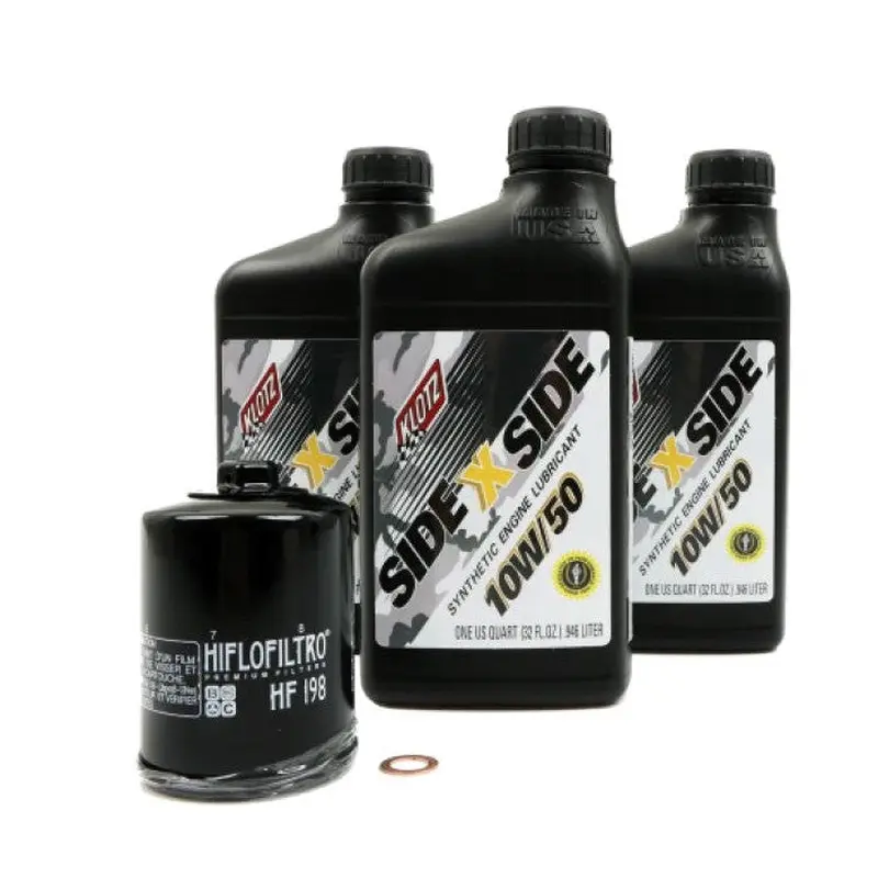 Klotz Synthetic 10W/50 Oil Change Kit with Hiflo Filter For Polaris Ranger 1000