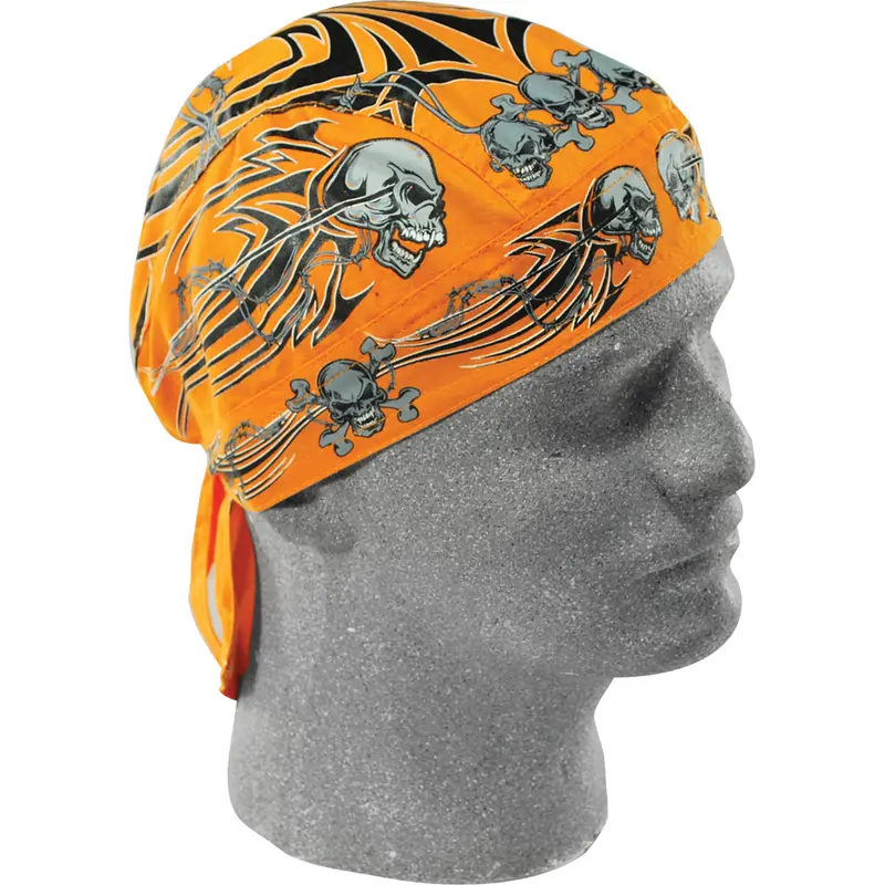 Flydanna Orange Tribal Skull