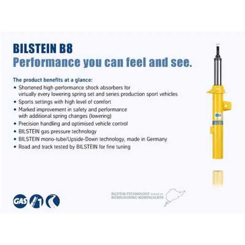 Bilstein 5100 Series 2018+ Jeep Wrangler 46mm Monotube Shock Absorber- Front