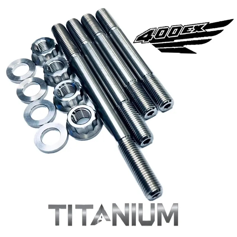 Best Honda TRX 400EX 400X Head Studs TITANIUM Cylinder Head Stud Bolt Kit Set