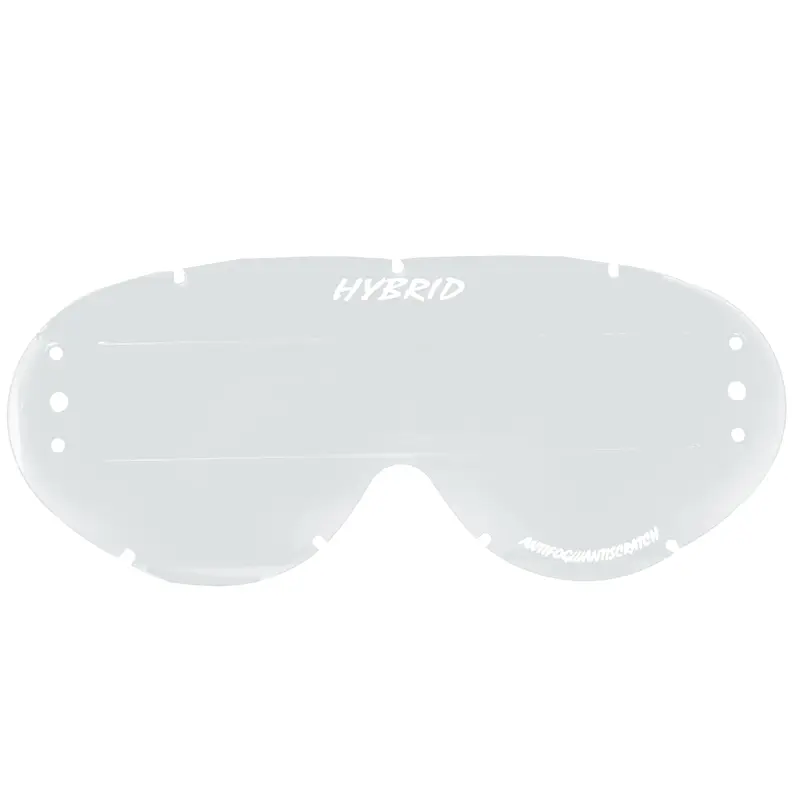 HYBRID XL ROLL OFF LENS CLEAR RAISED STRIP, ANTI FOG, ANTI SCRATCH, LCR201RXL