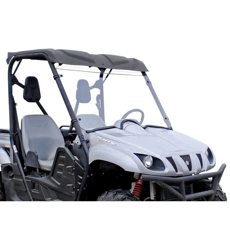 SuperATV Heavy Duty Scratch Resistant Full Windshield for Yamaha Rhino