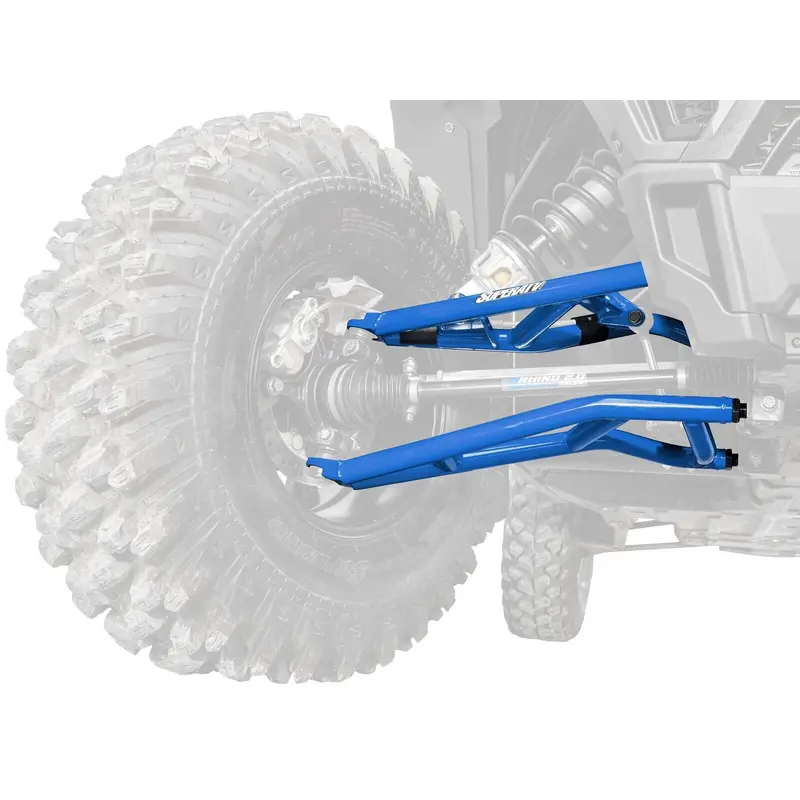 SuperATV High Clearance Forward Offset A Arms for Polaris RZR XP Turbo - BLUE