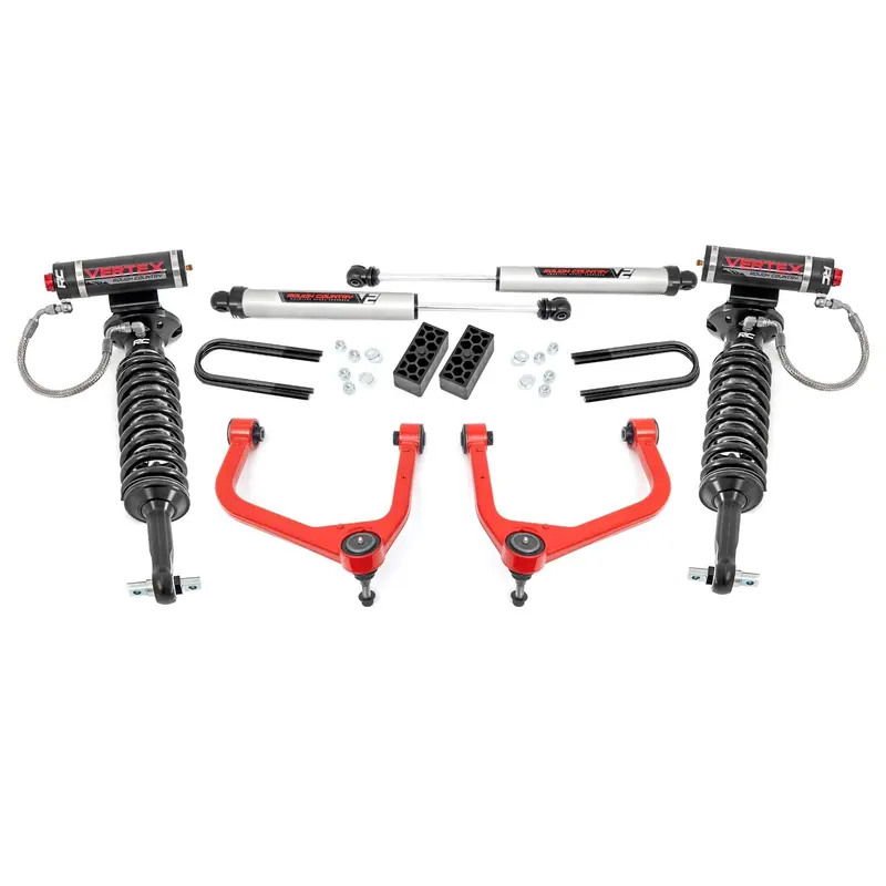 3.5 Inch Lift Kit | Vertex/V2 | Rear Mono Leaf | Chevy Silverado 1500 (2025) | 28257RED_A