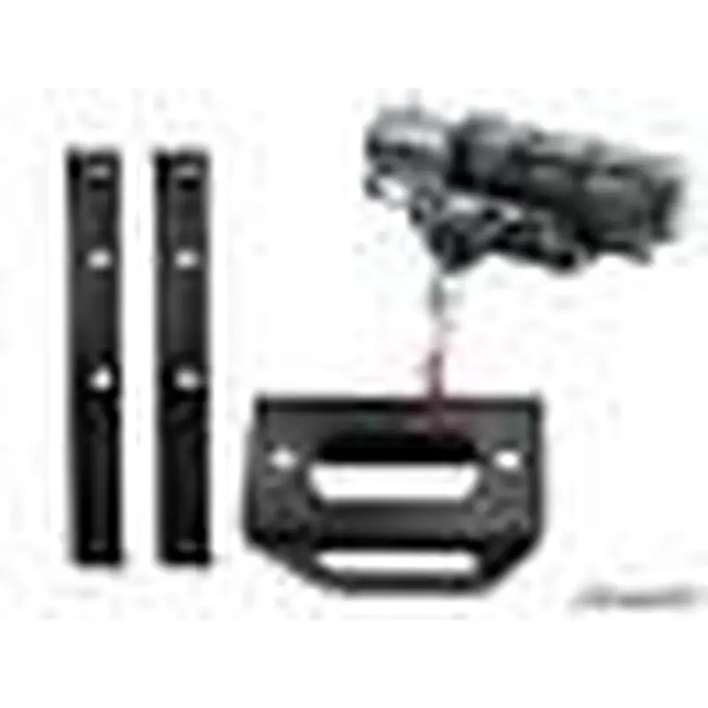SuperATV Winch Mounting Plate & 4500 lb. Winch for Polaris RZR 800 / 570 (2008+)